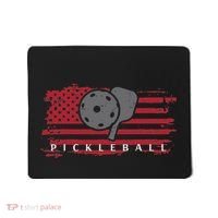 Pickleball Red American Flag Pickle Ball Mousepad thumb 0