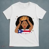 Puerto Rican Afro Hair Latina Melanin Pride Crown T-Shirt thumb 5