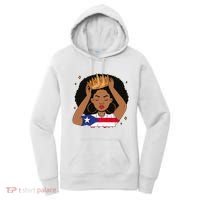 Puerto Rican Afro Hair Latina Melanin Pride Crown Women's Hoodie thumb 0