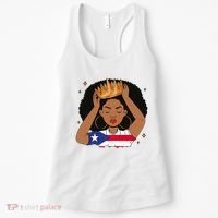 Puerto Rican Afro Hair Latina Melanin Pride Crown Women's Tank Top thumb 0