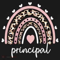 Principal Rainbow Appreciation School Principal Gift Ornament thumb 1