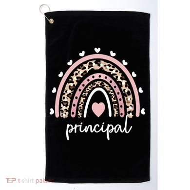 Principal Rainbow Appreciation School Principal Gift Golf Towel