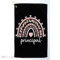 Principal Rainbow Appreciation School Principal Gift Golf Towel thumb 0