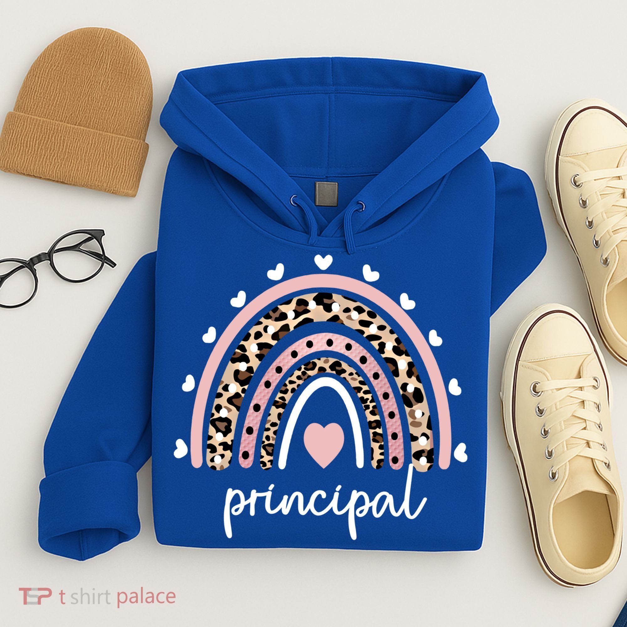 Principal Rainbow Appreciation School Principal Gift Hoodie