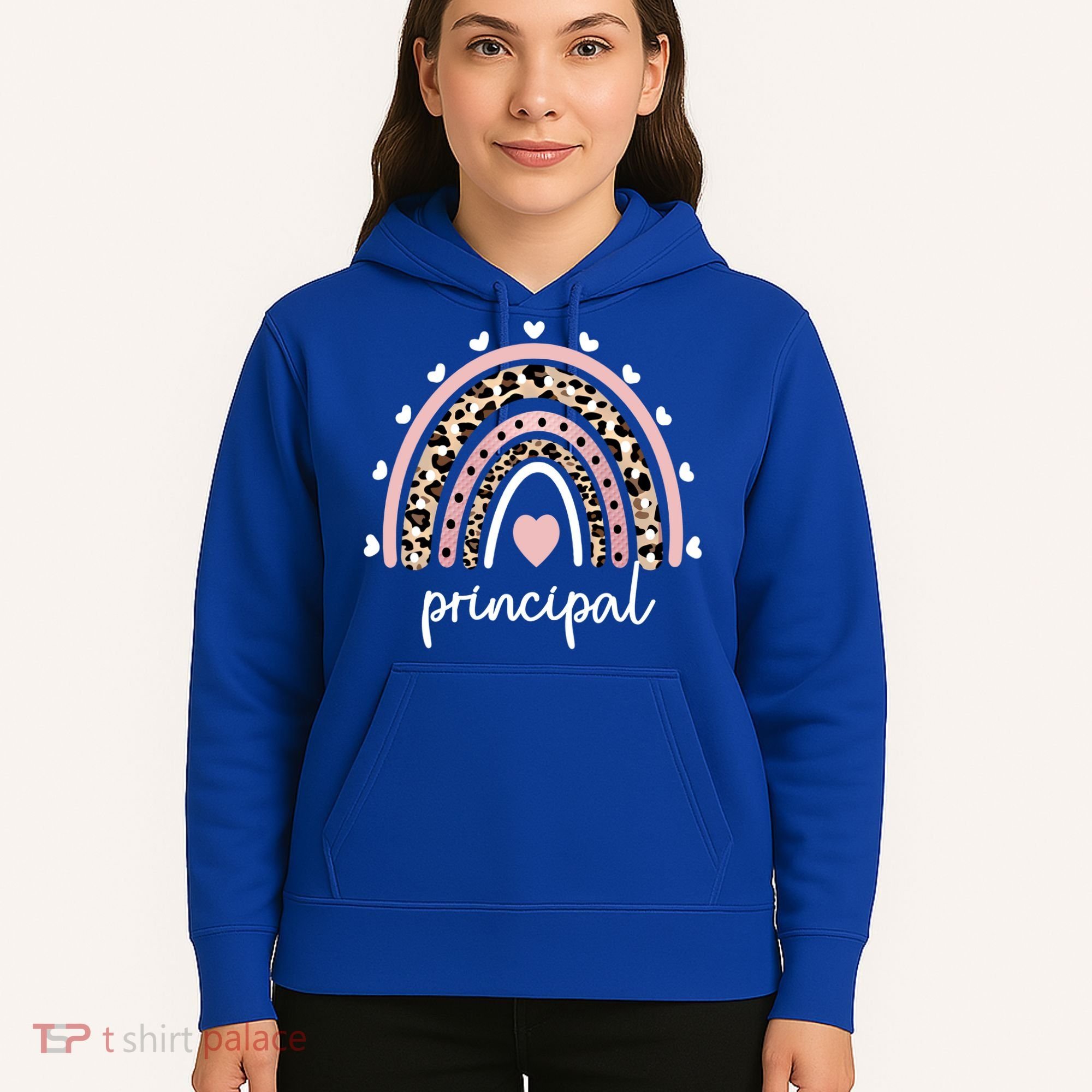 Principal Rainbow Appreciation School Principal Gift Hoodie