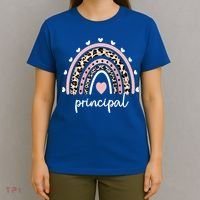 Principal Rainbow Appreciation School Principal Gift T-Shirt thumb 4