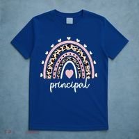 Principal Rainbow Appreciation School Principal Gift T-Shirt thumb 5