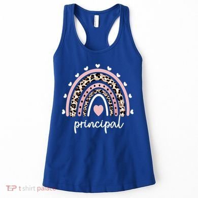 Principal Rainbow Appreciation School Principal Gift Women's Tank Top