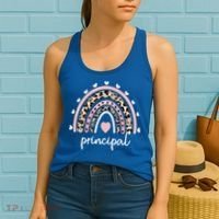 Principal Rainbow Appreciation School Principal Gift Women's Tank Top thumb 2