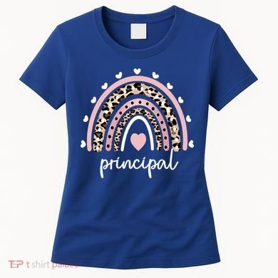 Principal Rainbow Appreciation School Principal Gift Women's T-Shirt