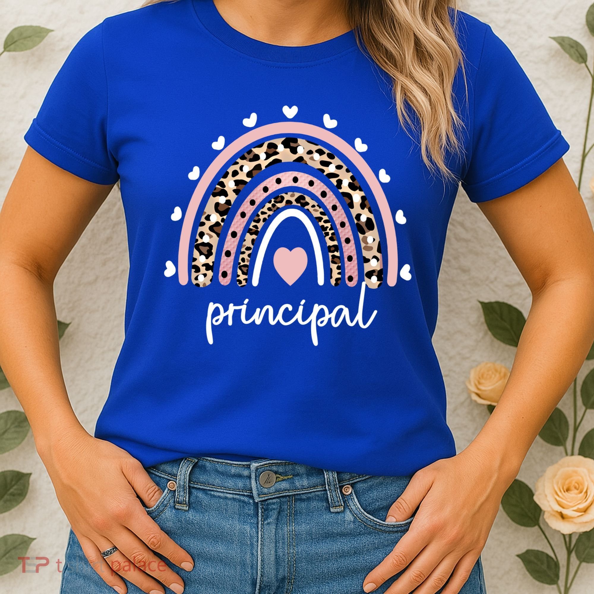 Principal Rainbow Appreciation School Principal Gift Women's T-Shirt