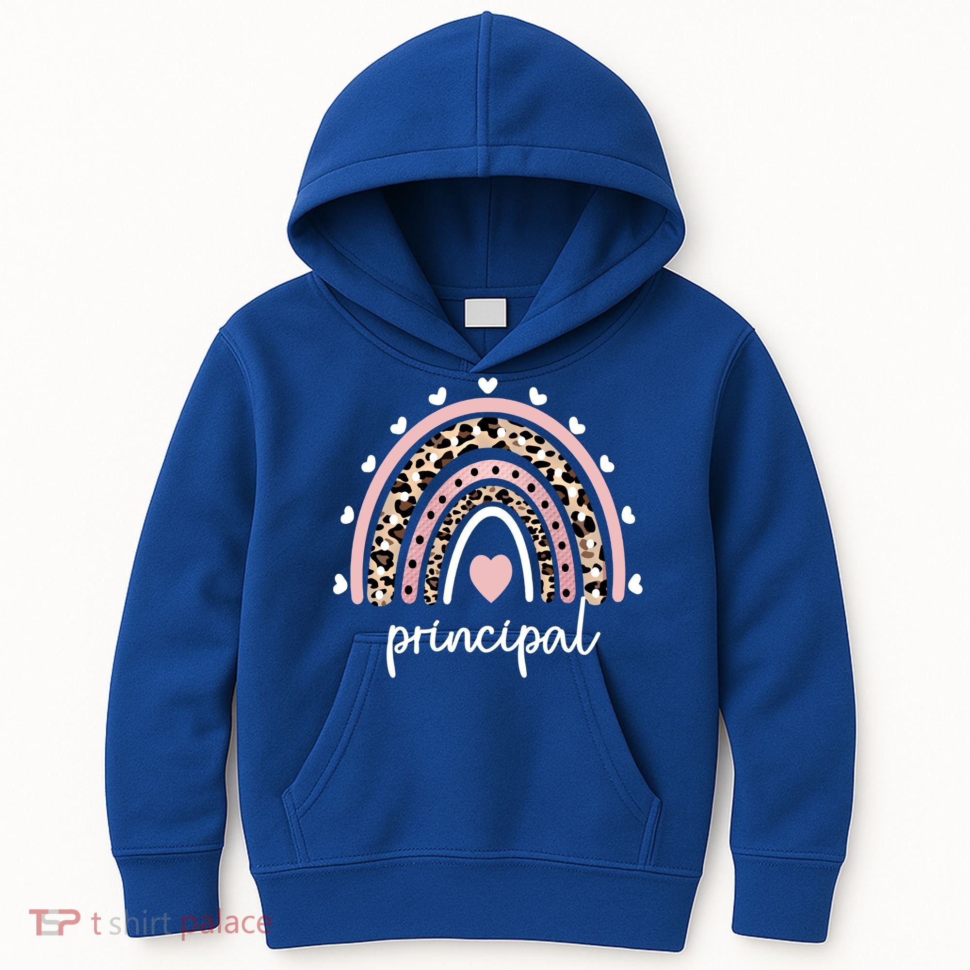 Principal Rainbow Appreciation School Principal Gift Kids Hoodie