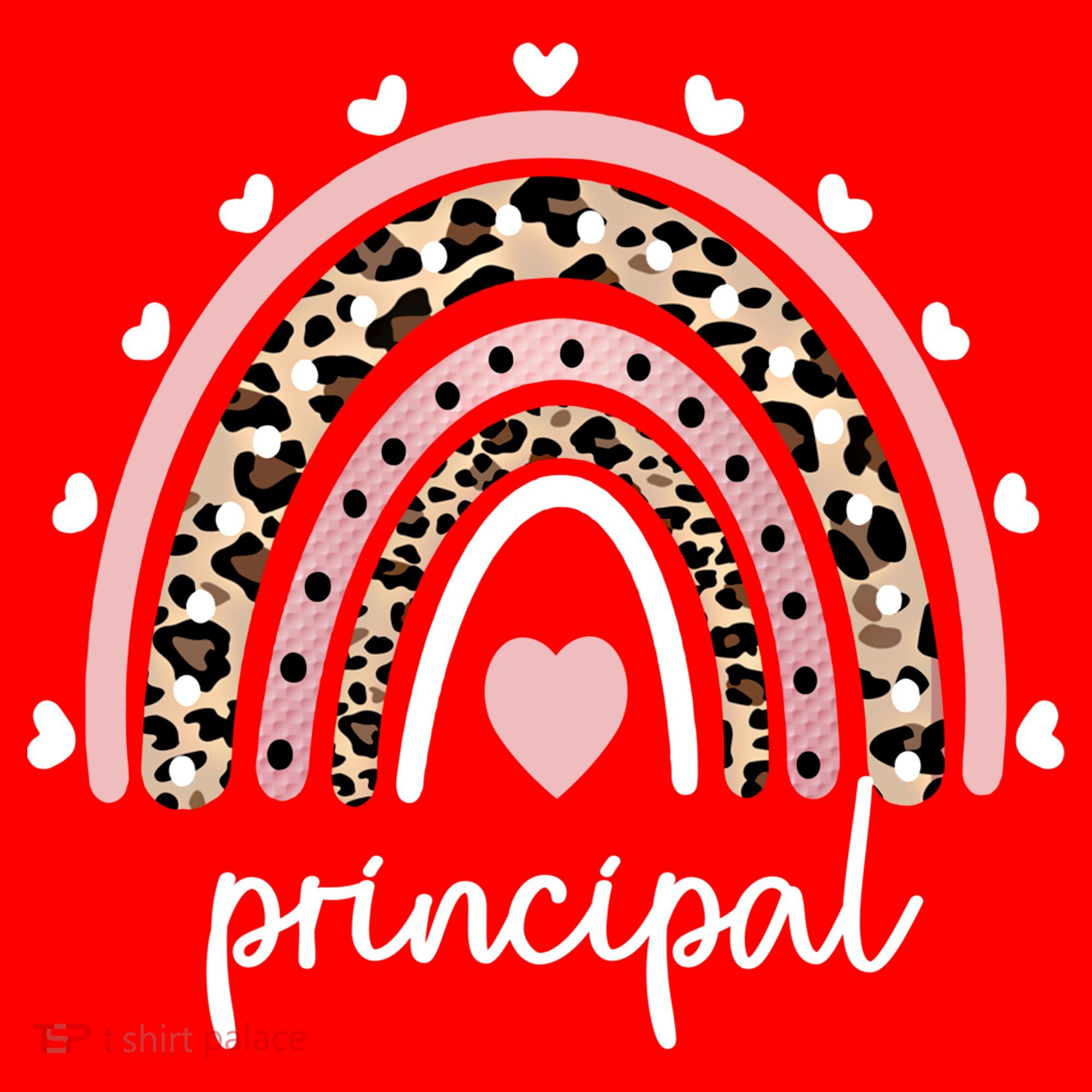 Principal Rainbow Appreciation School Principal Gift Santa Hat