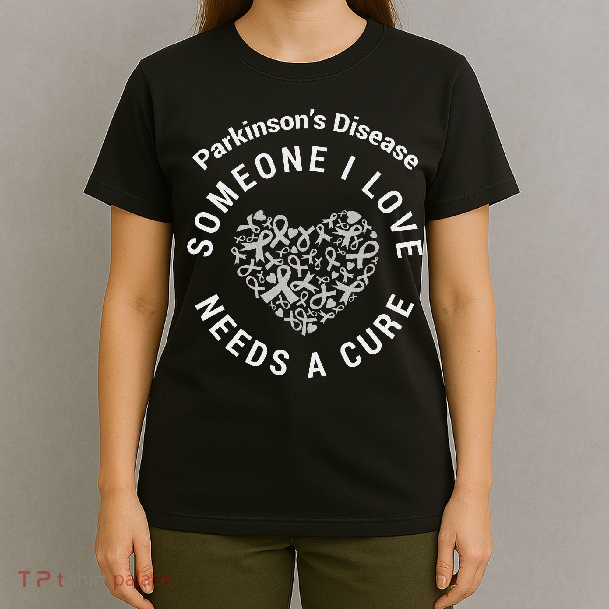 Parkinson's Raise Awareness Need Cure Love Family Support T-Shirt