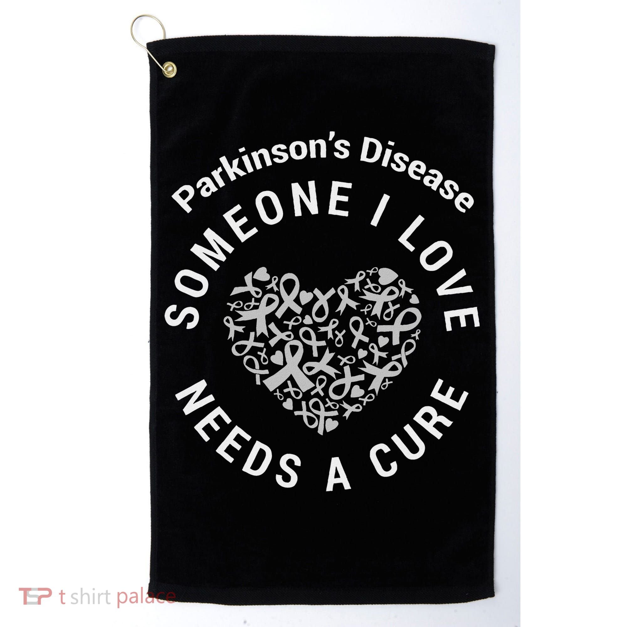 Parkinson's Raise Awareness Need Cure Love Family Support Golf Towel