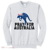 Pray for Australia Kangaroo Australian Flag Sweatshirt thumb 0