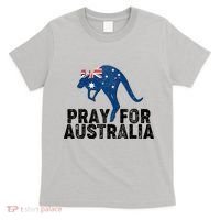 Pray for Australia Kangaroo Australian Flag T-Shirt thumb 0