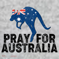 Pray for Australia Kangaroo Australian Flag Kids Sweatshirt thumb 2