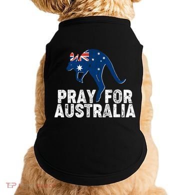 Pray for Australia Kangaroo Australian Flag Doggie Tank