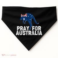 Pray for Australia Kangaroo Australian Flag USA-Made Doggie Bandana thumb 0