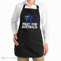 Pray for Australia Kangaroo Australian Flag Apron thumb 2