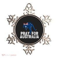 Pray for Australia Kangaroo Australian Flag Ornament thumb 0