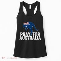 Pray for Australia Kangaroo Australian Flag Women's Tank Top thumb 0