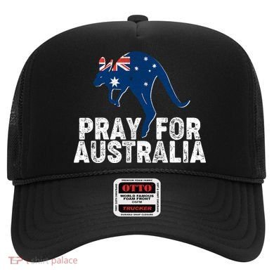 Pray for Australia Kangaroo Australian Flag Hat