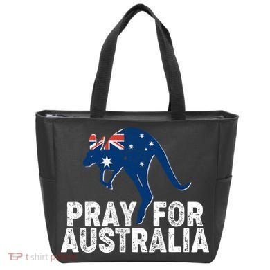 Pray for Australia Kangaroo Australian Flag Tote Bag