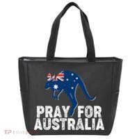 Pray for Australia Kangaroo Australian Flag Tote Bag thumb 0