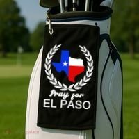 Pray For El Paso Golf Towel thumb 2