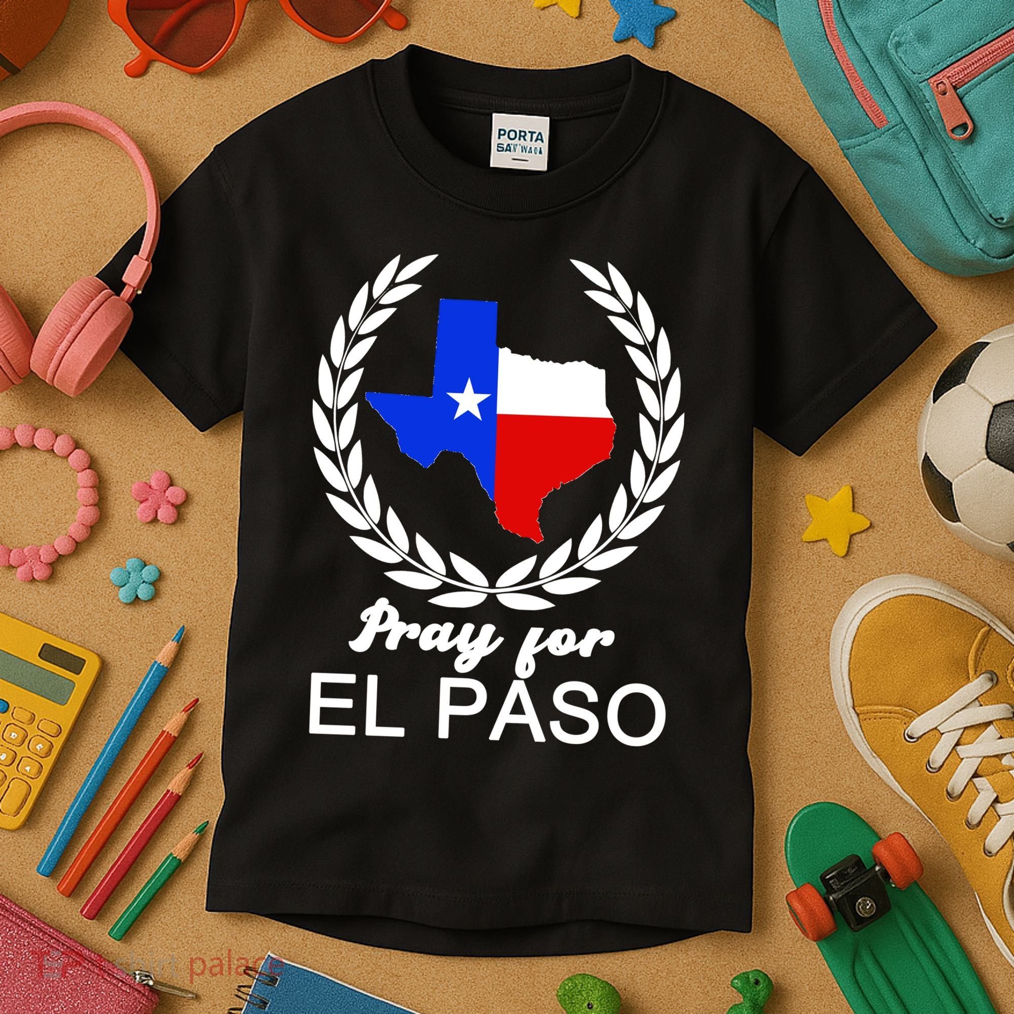 Pray For El Paso Kids T-Shirt