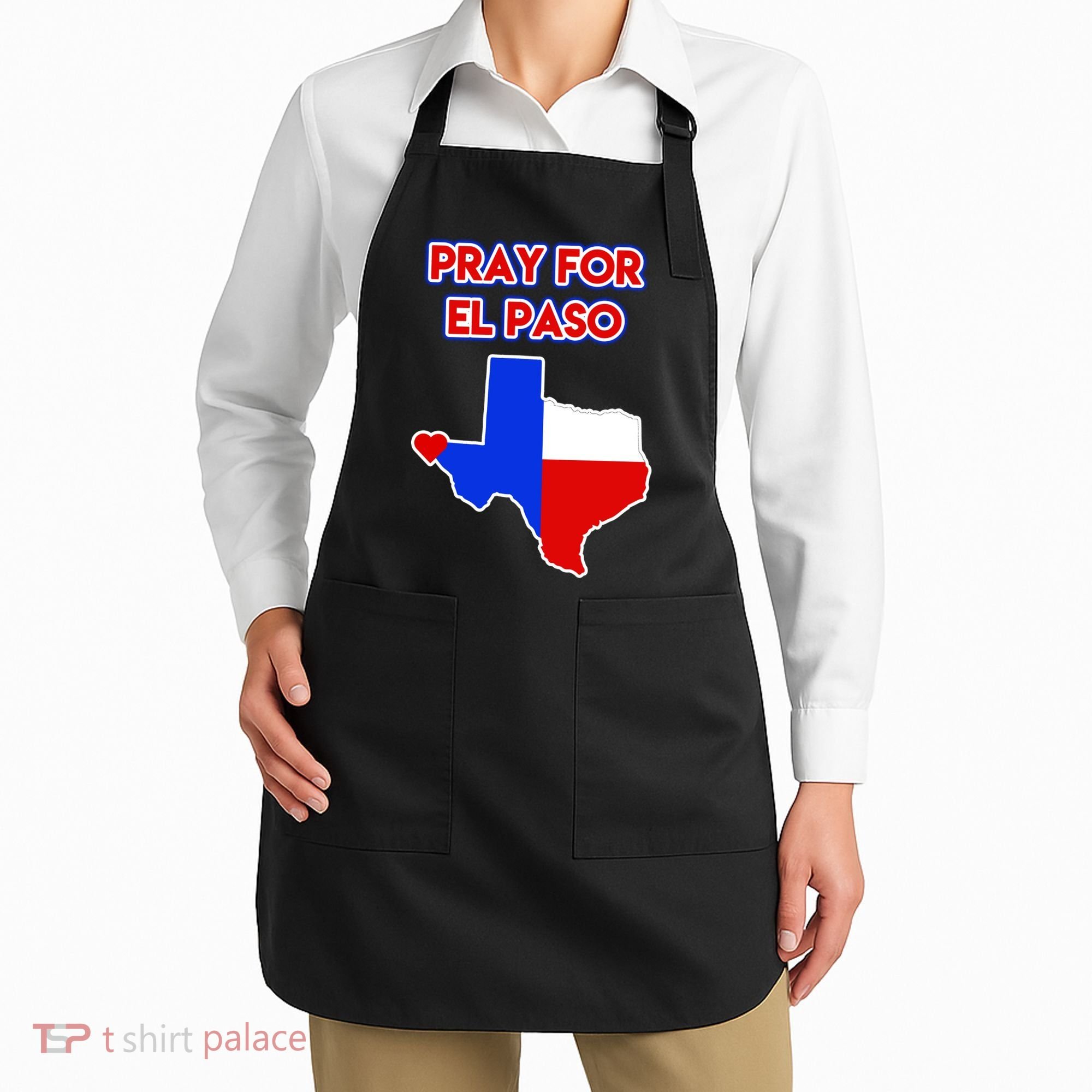 Pray For El Paso Texas Apron