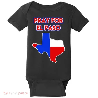 Pray For El Paso Texas Baby Bodysuit