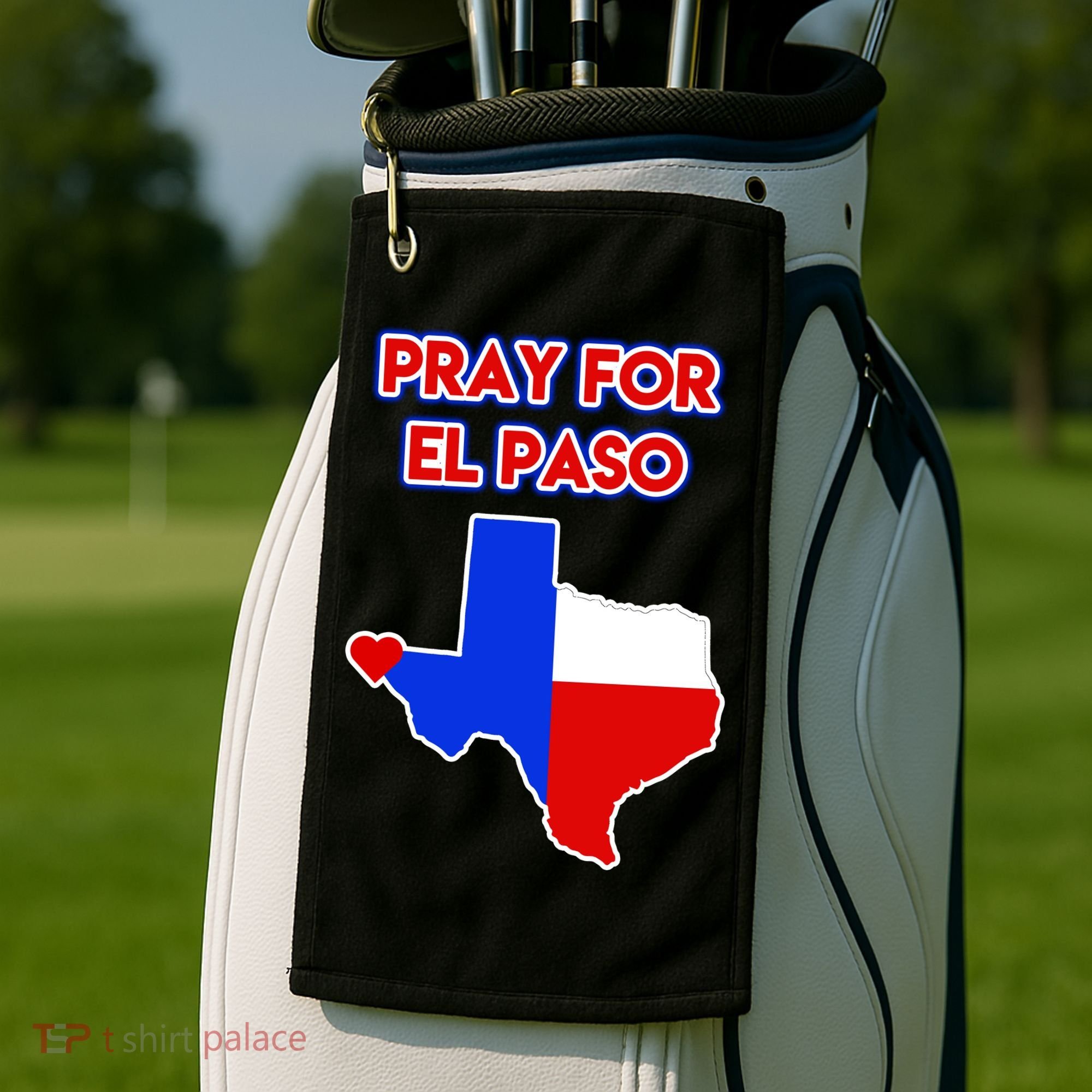Pray For El Paso Texas Golf Towel