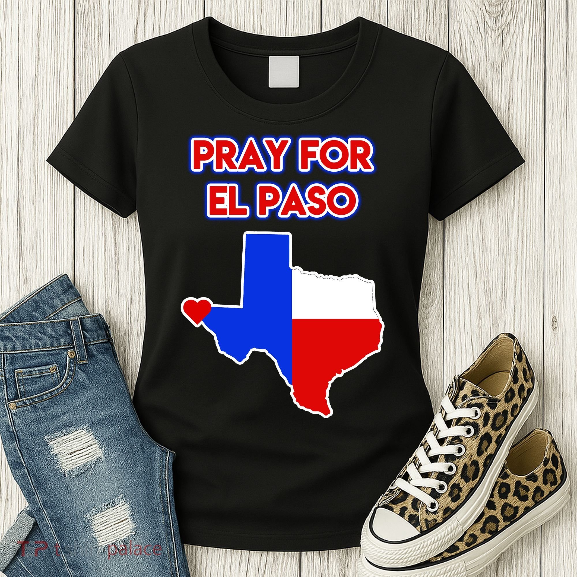 Pray For El Paso Texas Women's T-Shirt