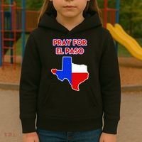 Pray For El Paso Texas Kids Hoodie thumb 3