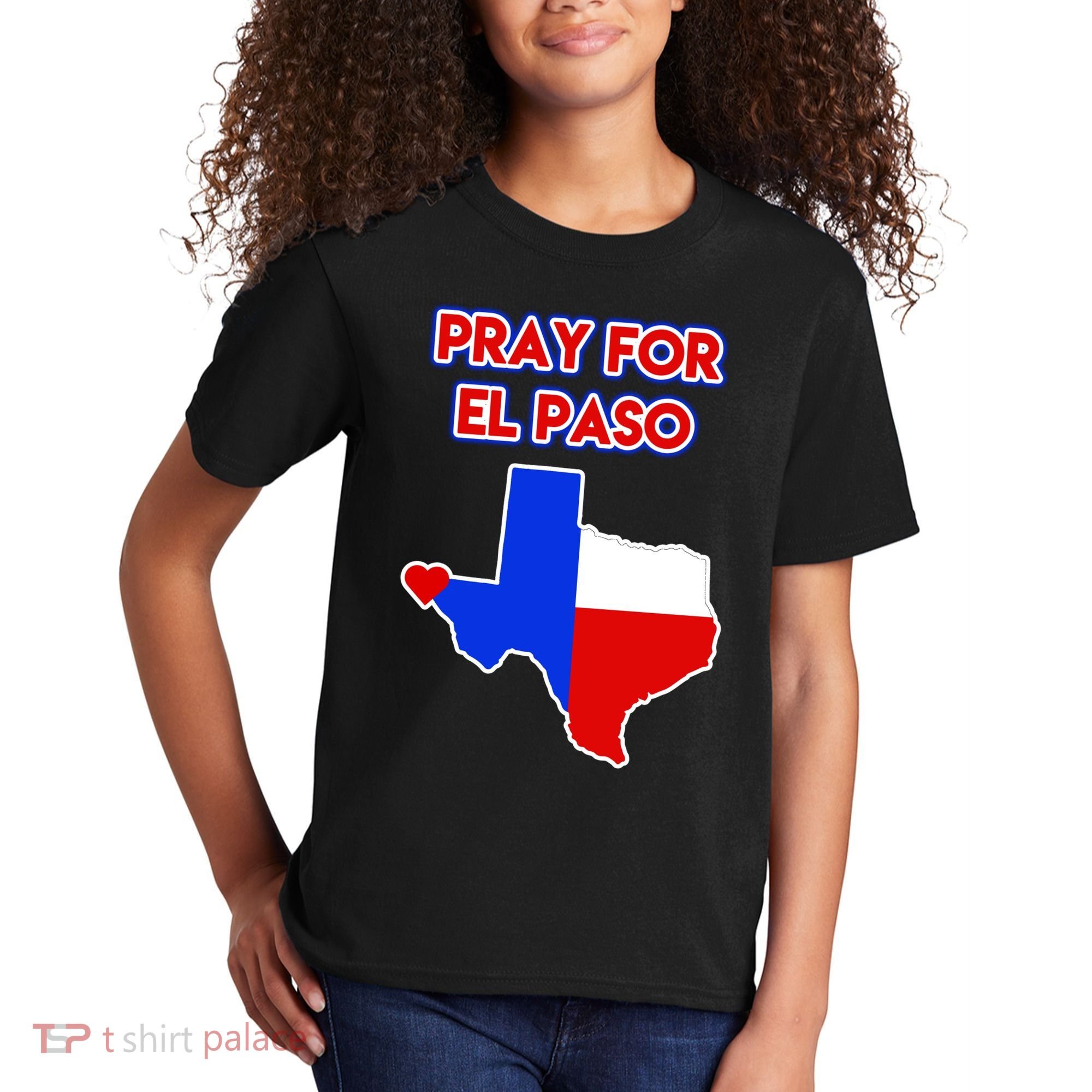 Pray For El Paso Texas Kids T-Shirt