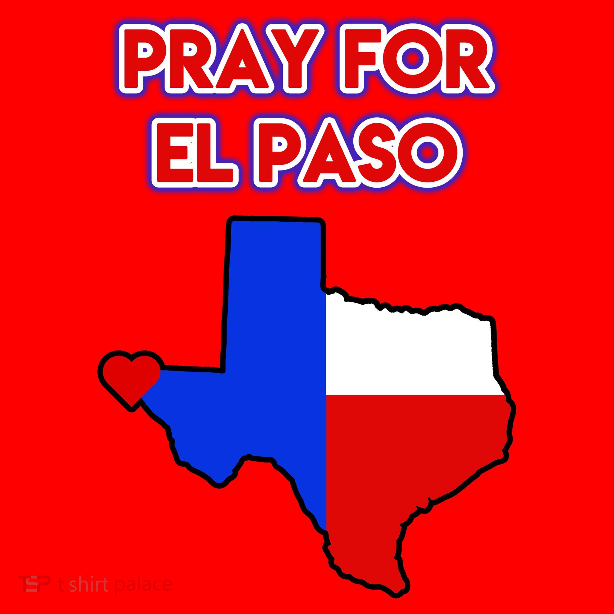 Pray For El Paso Texas Santa Hat