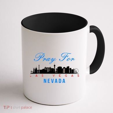 Pray For Las Vegas Nevada Coffee Mug back