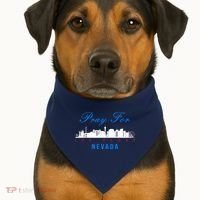 Pray For Las Vegas Nevada USA-Made Doggie Bandana thumb 1