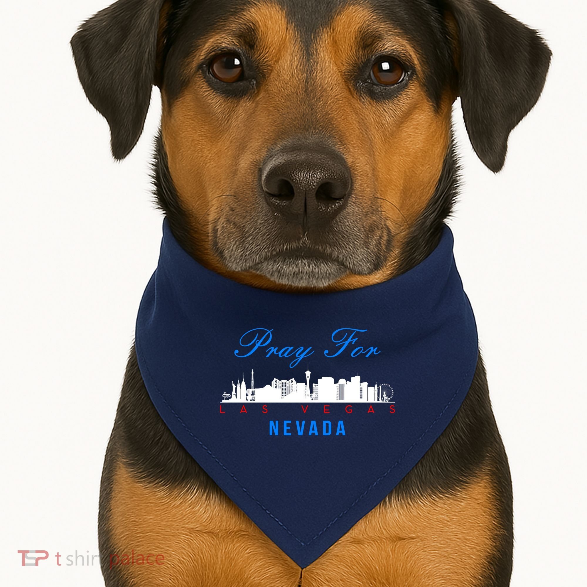 Pray For Las Vegas Nevada USA-Made Doggie Bandana