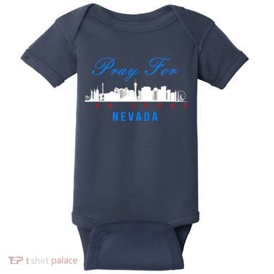 Pray For Las Vegas Nevada Baby Bodysuit