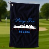 Pray For Las Vegas Nevada Golf Towel thumb 1