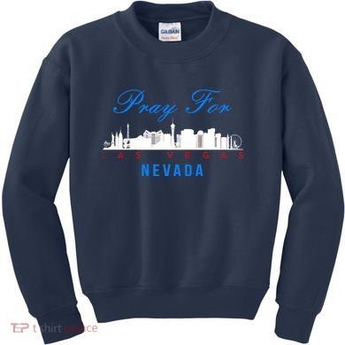 Pray For Las Vegas Nevada Kids Sweatshirt