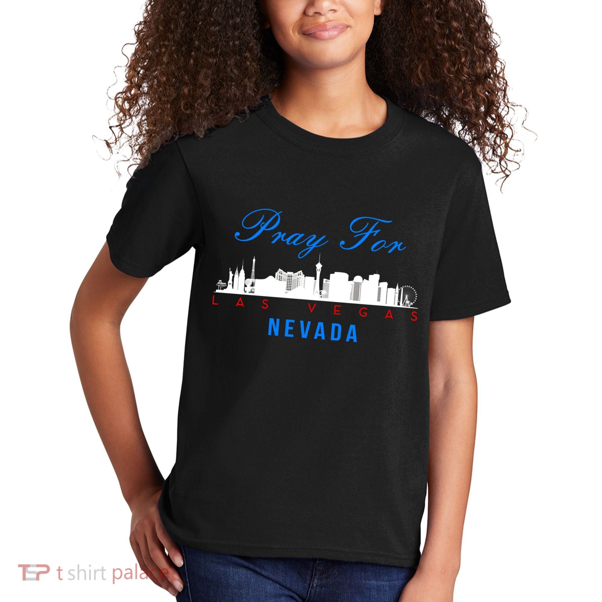 Pray For Las Vegas Nevada Kids T-Shirt