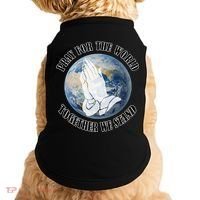 Pray For The World Together We Stand Doggie Tank thumb 0