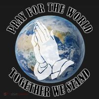 Pray For The World Together We Stand Doggie Tank thumb 4