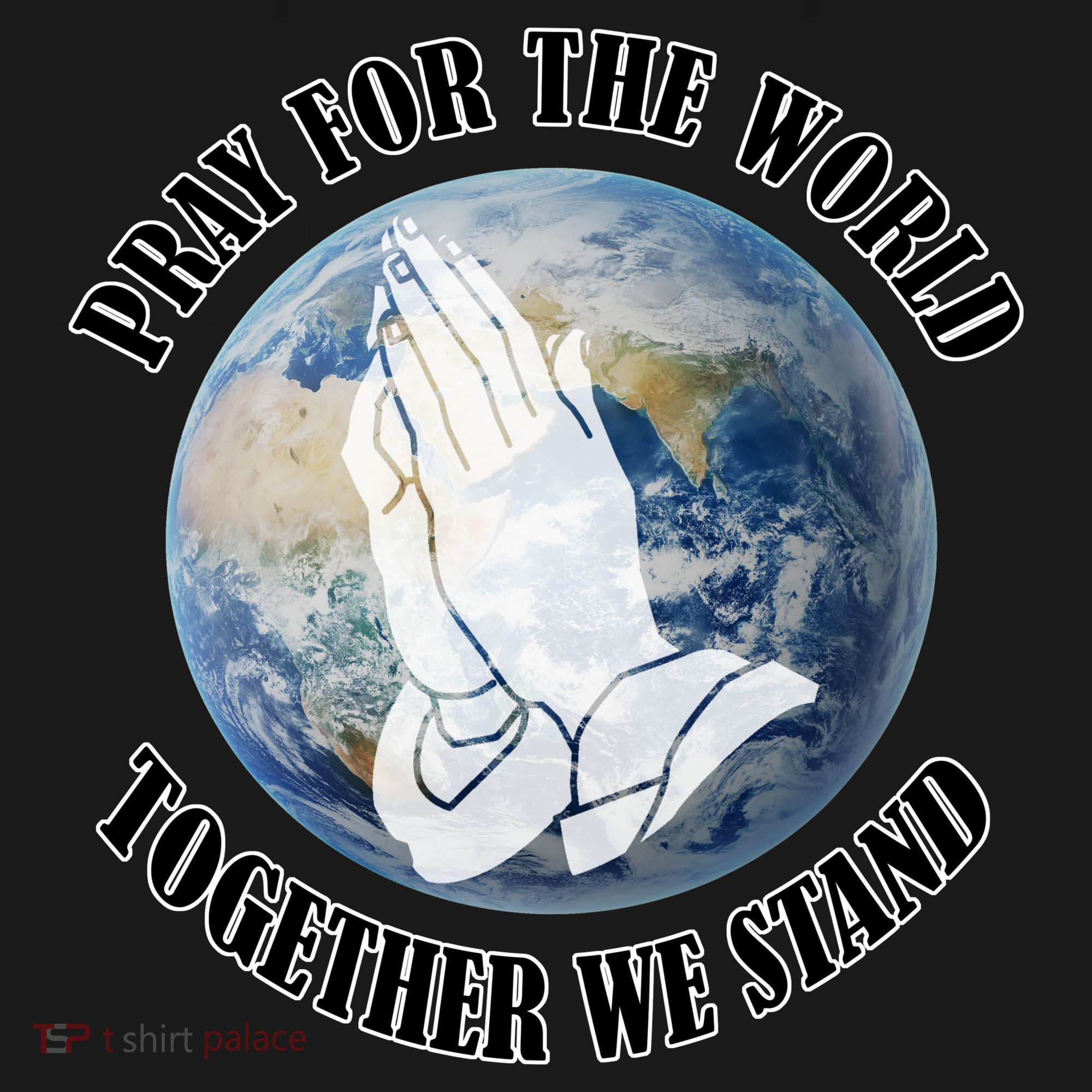 Pray For The World Together We Stand Women's Hoodie