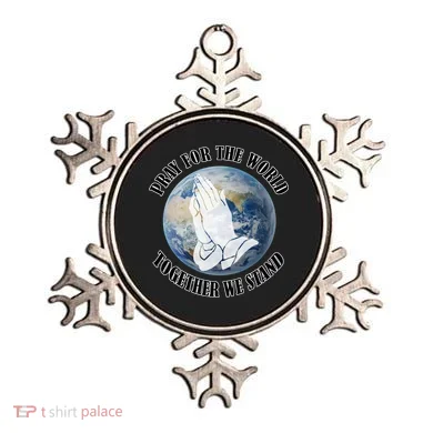 Pray For The World Together We Stand Ornament